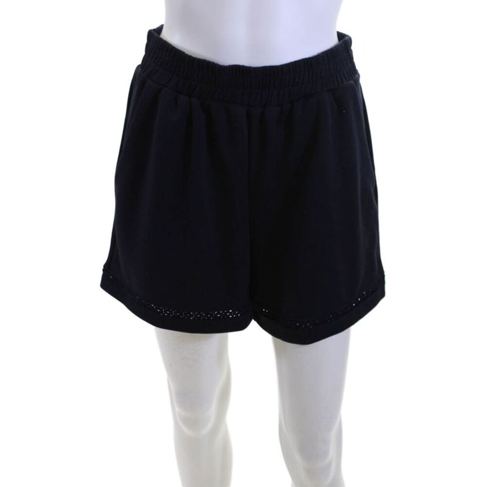 Elie Tahari Unisex Sweat Shorts Black Size S
